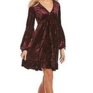 Chelsea & Violet January Velvet Babydoll Dress